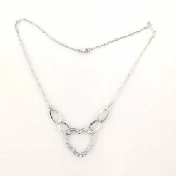 Collier maille forçat, or et diamants