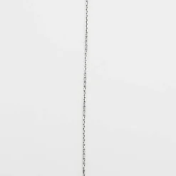 Collier maille forçat or gris et diamant