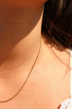 Collier Maille forçat Or jaune