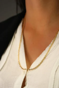 Collier Maille forçat Or jaune