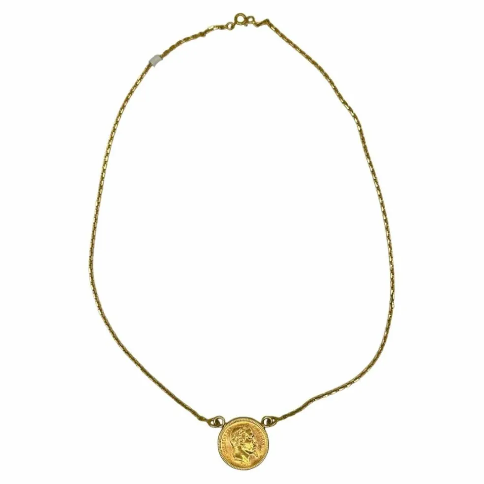 Collier maille forçat pièce de 20 francs Napoléon