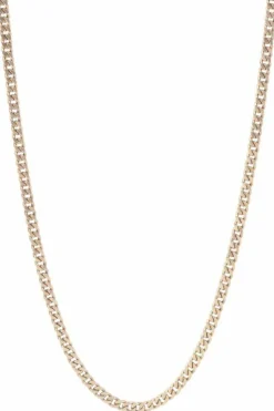 Collier maille gourmette or jaune