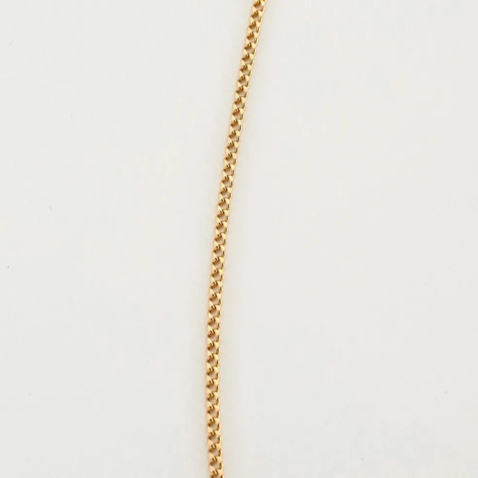 Collier maille Gourmette or jaune