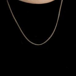 Collier maille Gourmette or jaune