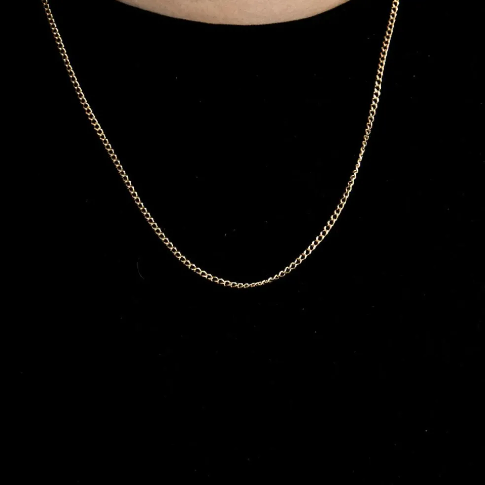 Collier maille Gourmette or jaune