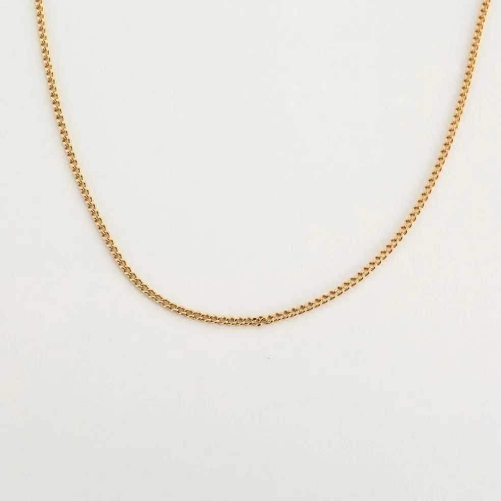 Collier maille Gourmette or jaune