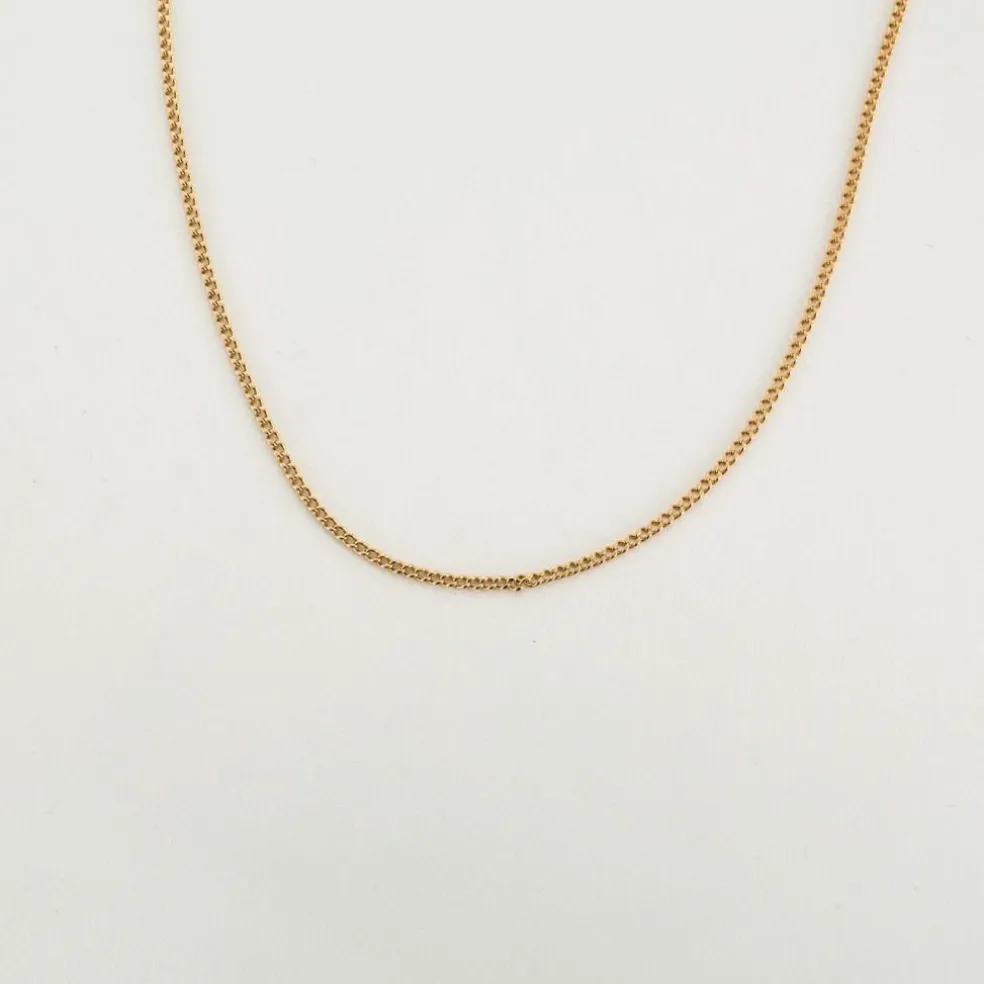Collier maille Gourmette or jaune