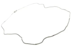 Collier Maille gourmette Or blanc