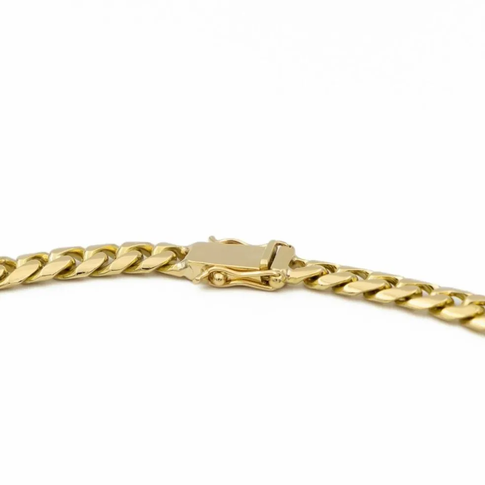 Collier Maille gourmette Or jaune Diamant