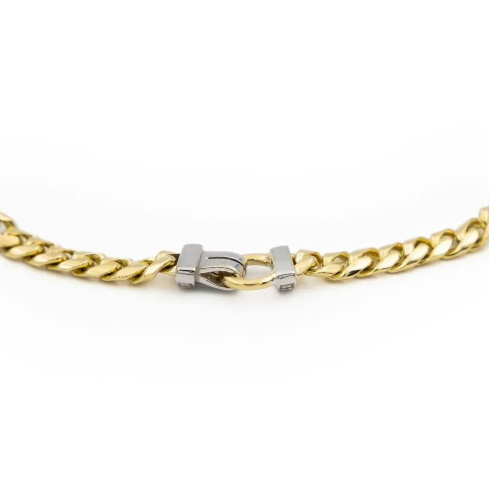 Collier Maille gourmette Or jaune Diamant