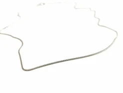 Collier Maille gourmette Or blanc