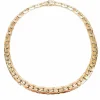 COLLIER MAILLE HARICOT OR JAUNE
