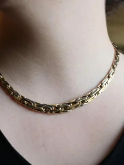 Collier Maille haricot Or jaune