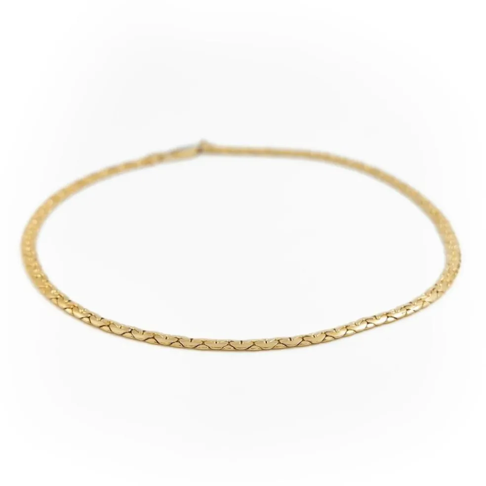 Collier Maille haricot Or jaune Diamant