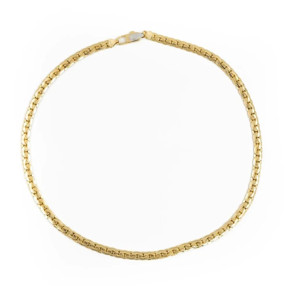 Collier Maille haricot Or jaune Diamant