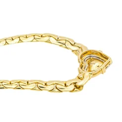 Collier Maille haricot Or jaune Emeraude, Diamant