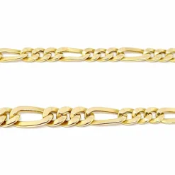Collier maille intercalé chute or jaune
