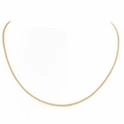 Collier Maille jaseron Or blanc