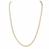 Collier maille jaseron en or jaune