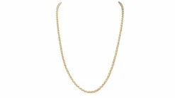 Collier maille jaseron en or jaune
