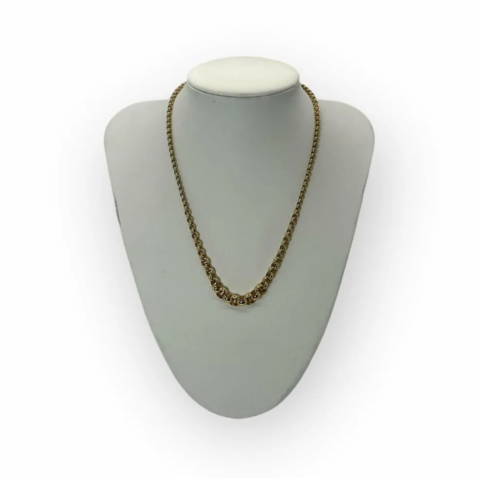 Collier maille jaseron en chute