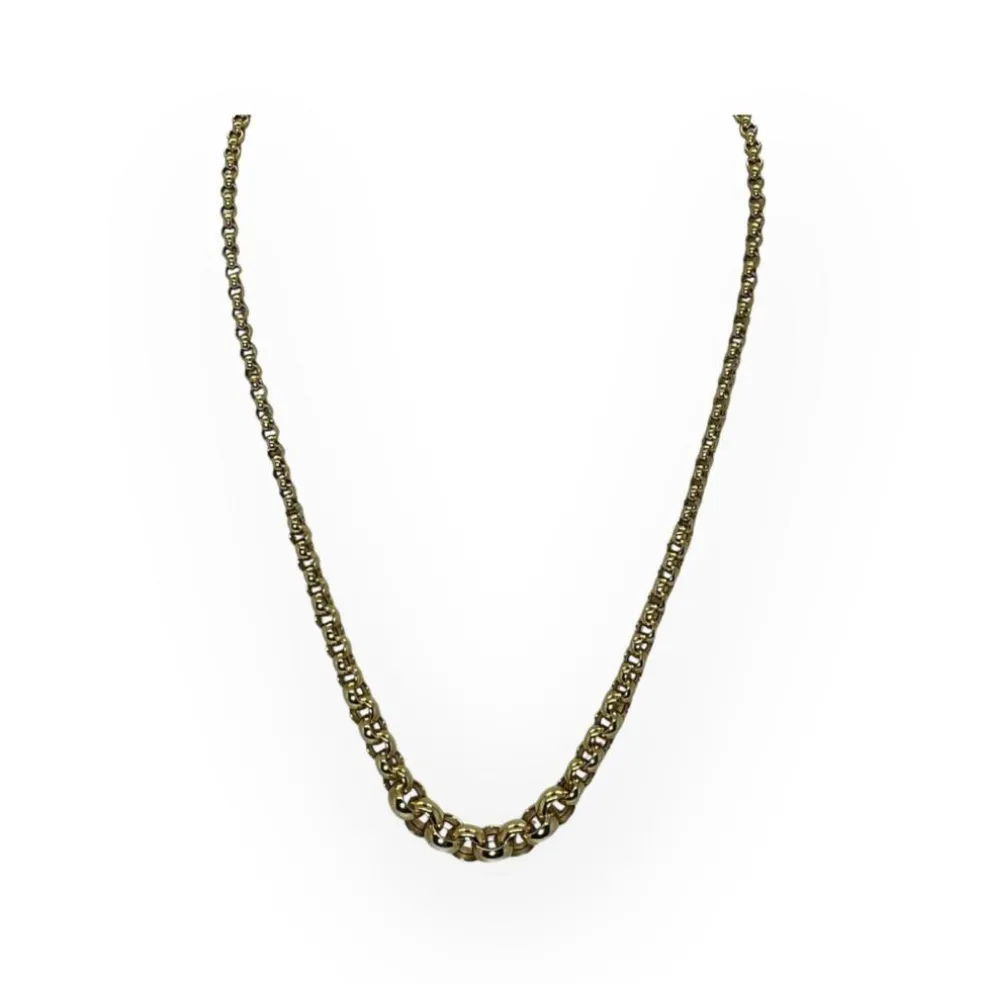 Collier maille jaseron en chute