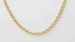 Collier maille jaseron en or jaune