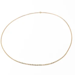 collier maille jaseron or jaune