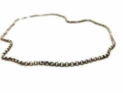 Collier Maille jaseron Or blanc