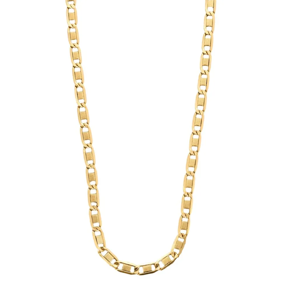 Collier maille marine en or jaune