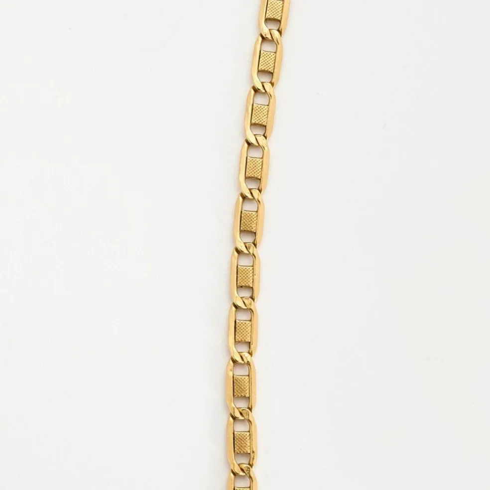 Collier maille marine en or jaune