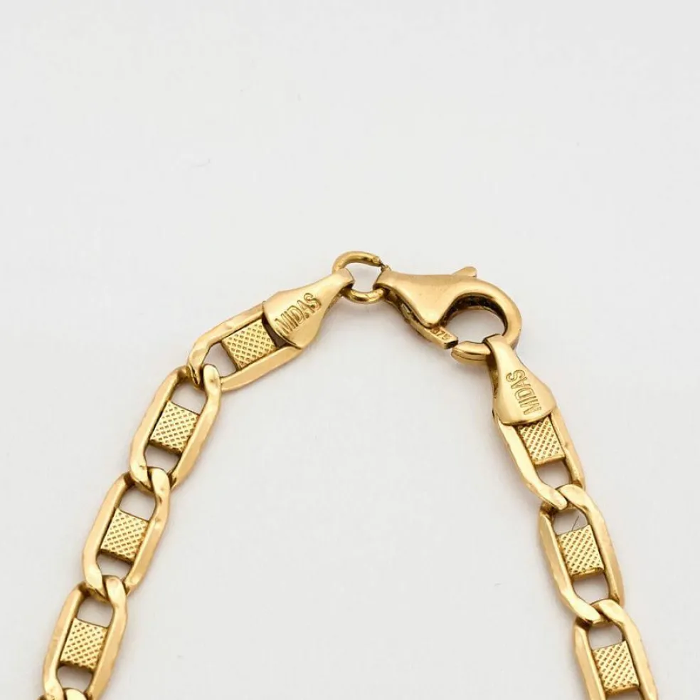 Collier maille marine en or jaune