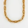 Collier maille marine guillochée, Or jaune