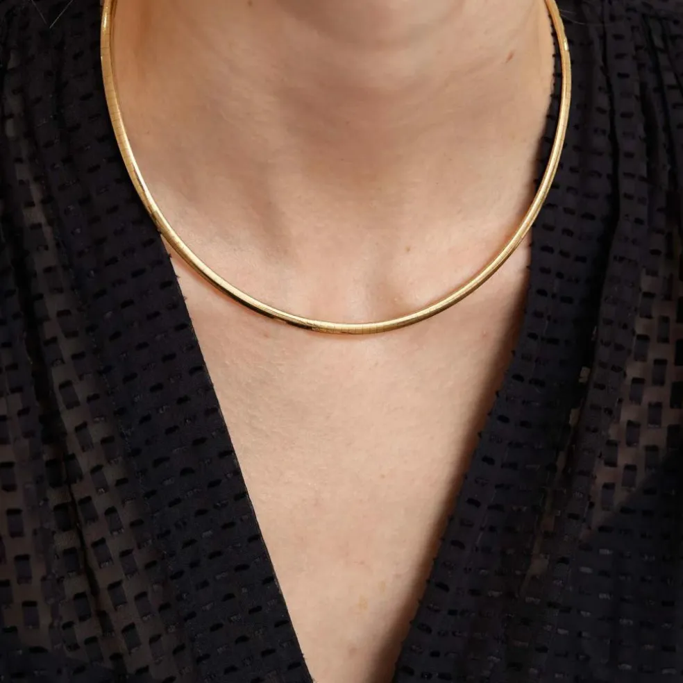 COLLIER MAILLE OMÉGA OR