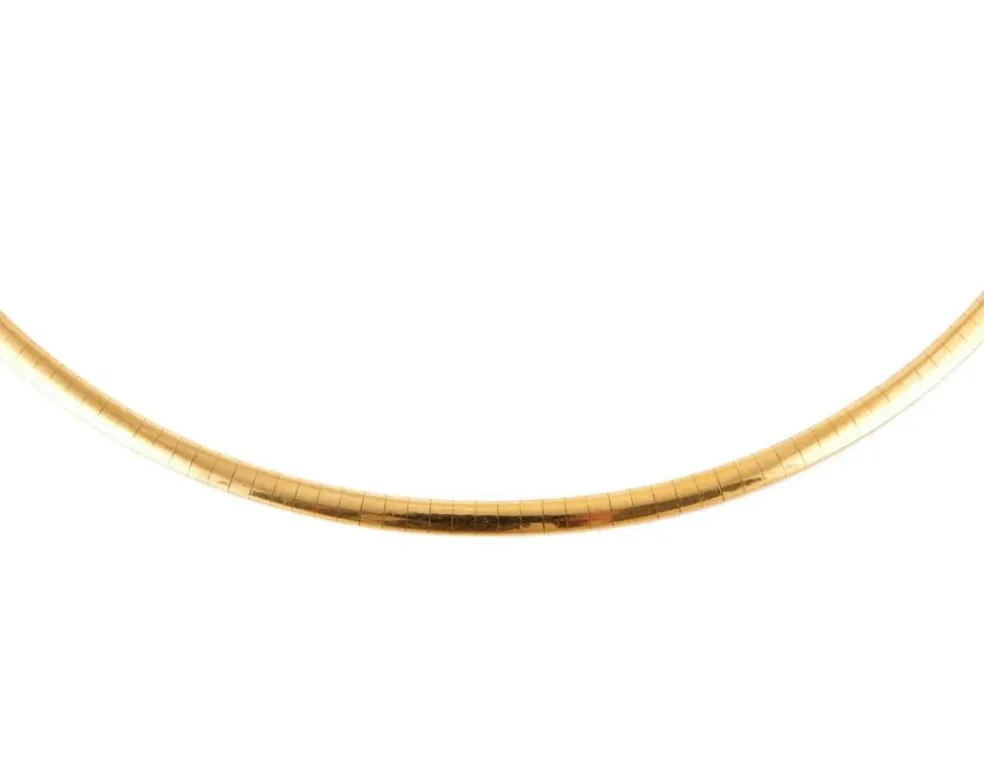 COLLIER MAILLE OMÉGA OR