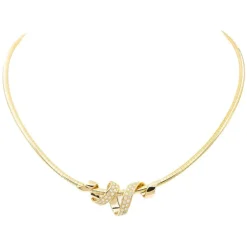 Collier Maille oméga Or jaune Diamant