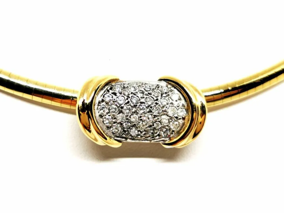 Collier Maille oméga Or jaune Diamant
