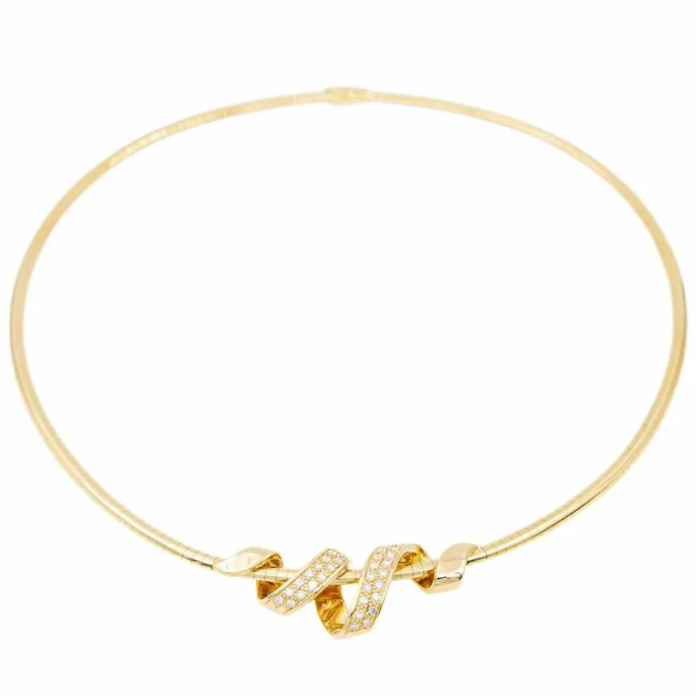 Collier Maille oméga Or jaune Diamant