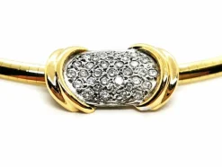 Collier Maille oméga Or jaune Diamant