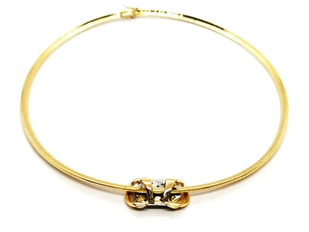 Collier Maille oméga Or jaune Diamant