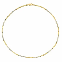 Collier Maille Or jaune, Or blanc