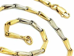 Collier Maille Or jaune, Or blanc