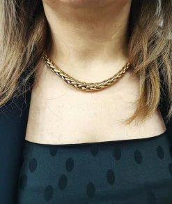 Collier maille palmier