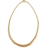 Collier maille palmier choker en or