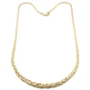 Collier maille palmier en or jaune