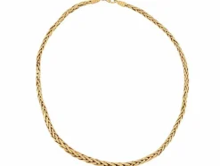 collier maille palmier en or jaune 18k 39 cm 13.8 gr en