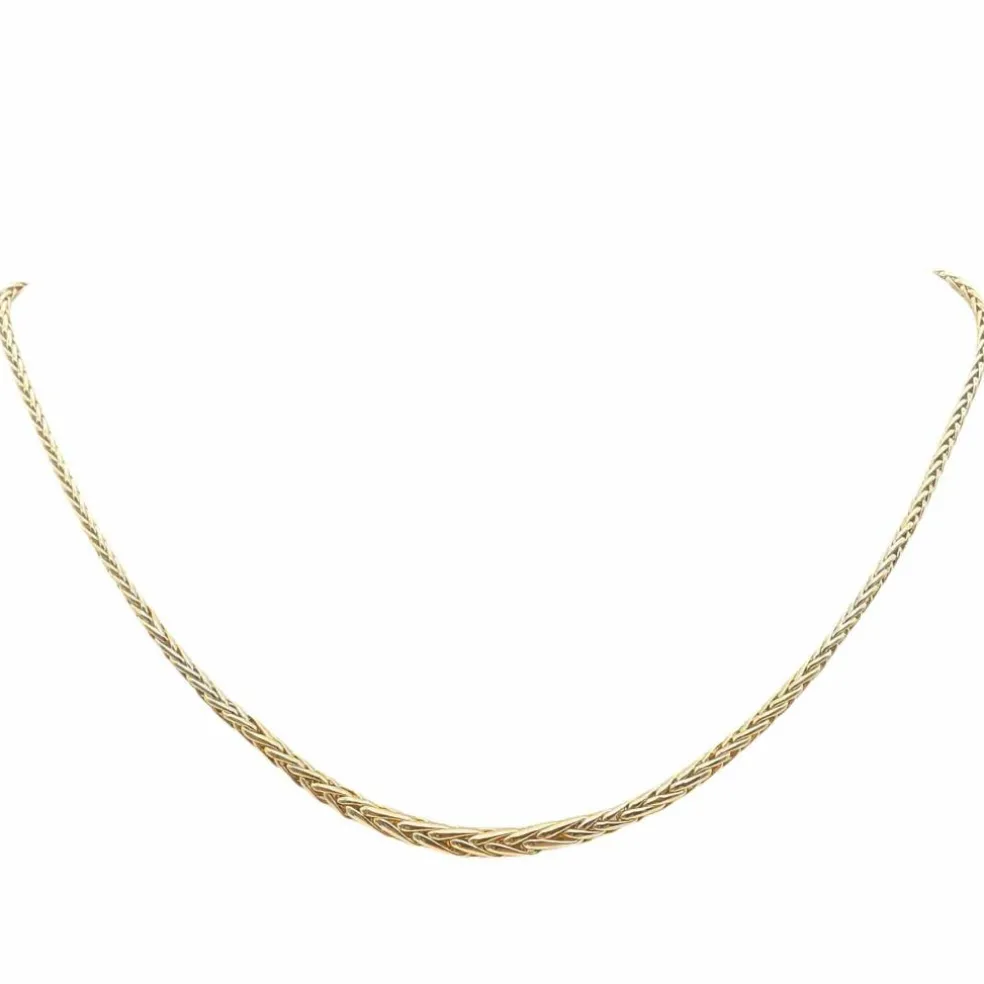 Collier maille palmier en or jaune