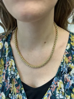 Collier Maille Palmier en Or jaune