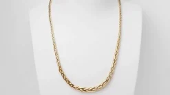 Collier maille palmier en or jaune