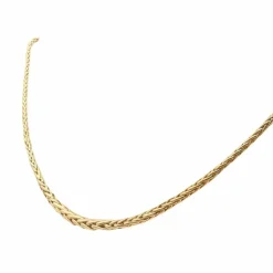 Collier maille palmier en or jaune